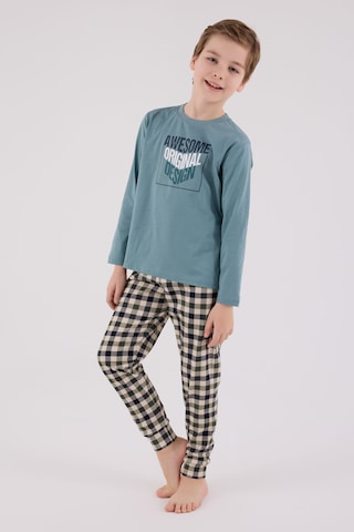 Arnetta Erkek Çocuk Yeşil Pijama Takımı Ar3510-c-v1