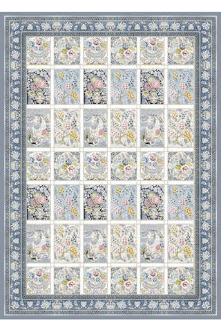 Dijital Baskı Pamuk Dokuma Taban Desenli Yolluk Koridor Halısı Çok Renkli 831655003 Çok Renkli