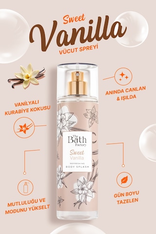 The Bath Factory Sweet Vanilla Vücut Spreyi 200 ML