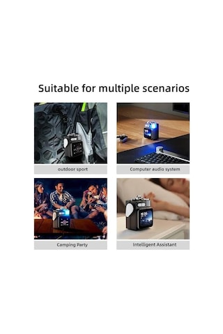 Akıllı Dokunmatik Ekran Bluetooth Hoparlör Mini Taşınabilir Ses Çalar Kablosuz Handsfree Çhassasiyet Mp3 Müzik K