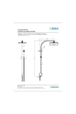 Eca Tiera Kolonlu Duş Sistemi Seti 102158012 Diğer