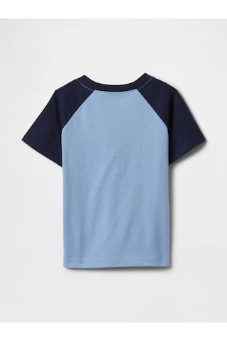 Erkek Bebek Gap Logo T-shirt Mavi-5983 Mavi