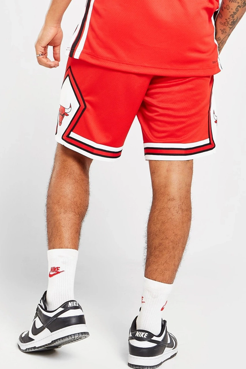 Nike Dri Fit Nba Chicago Bulls Swingman Shorts Erkek Basketbol Şort Kırmızı Kırmızı