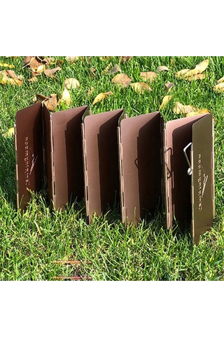 Yunboo Kamp Isıtkıcı Rüzgar Engelleyici, Alüminyum Allüvyum, 10 Parça, Kırılabilir, Antik Bronz, Yd-8 Küçük Boy Çok Renkli