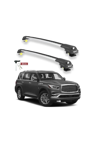 Turtle Infiniti Qx80 Z62 2014-2025 Ara Atkı Air1 Gri