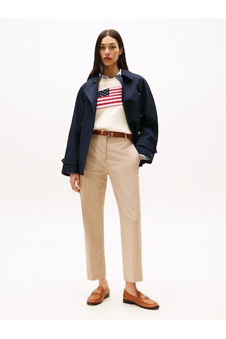 Tommy Hilfiger Co Slım Straıght Chıno Kadın Bej Pantolon - Ww0ww40504 Bej