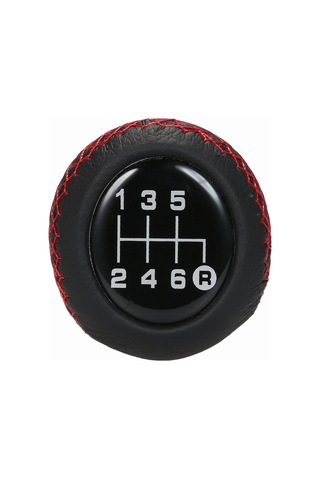 Dofolink Manuel Vites Arabaları İçin Kırmızı-siyah Deri Ve Metal Kaydırıcı Topu, Kolay Kurulum, Spor İç Dekor, 6 Vites Evrensel Uyumlu Siyah