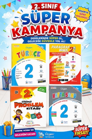 2.sınıf Süper Kampanyalı Set -4 Kitap