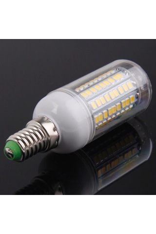 Sones E14 8.0w 420lm Mısır Işığı Lamba Ampulü, 102 Led Smd 2835 Sıcak Beyaz Işık, Ac 220-240v, Şeffaf Kapaklı