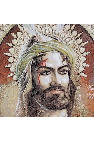 Figüratif Seri-39 Dokuma Goblen Kumaş-Hz. Ali