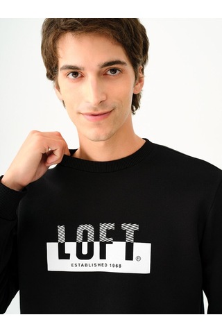 Loft Regular Fit Erkek Sweatshirt Lf2038242 Q1.v1 Siyah