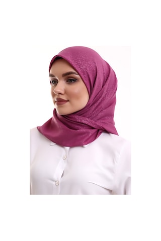 Kofra Desenli Baş Örtü - Fuşya