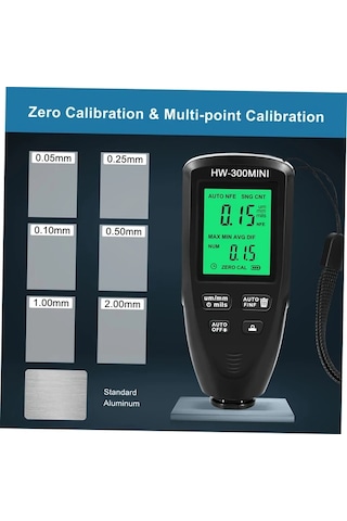 Boatshop1 Goxawee Dijital Kaplama Kalınlık Ölçer Kırmızı Yüksek Hassasiyet Abs Kaymaz Tasarım Boya Metre Profesyonel Teşhis Aracı