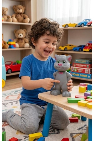 Talking Tom İnteraktif Konuşan Kedi - Ses Taklit Eden Ses Kaydeden Dokunmatik Sensörlü Oyuncak