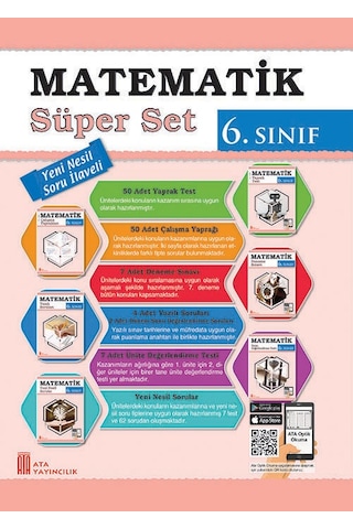 Ata 6.sınıf Yeni Nesil Sorularla Ben Korkmam Matematik + Süper Set + Math Max