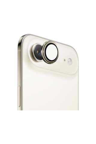 Safeus 9h+ Safir Temperli Kamera Lens Koruyucu, Apple Uyumlu iPhone 17 Air İle Uçuk Altın