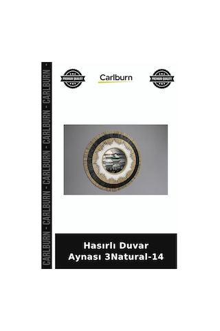 Özel Üretim Dekoratif Hasır Salon Antre Ev Aksesuarı Doğal Hasırlı Duvar Aynası 3natural-14 Diğer