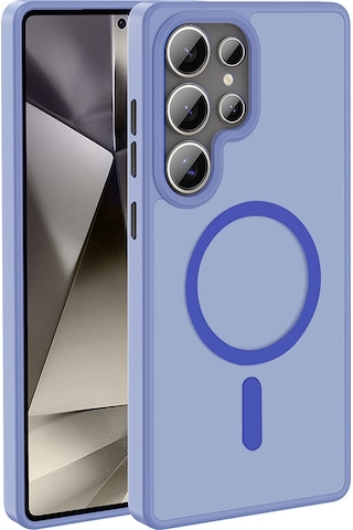 Toyigoo Galaxy Uyumlu S25 Ultra Kılıf M-safe Şarj Özellikli Mat Arka Yüzey Tygo Sio Kapak - Lila Lila