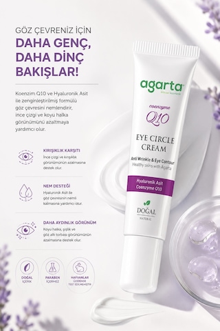 Agarta Doğal Yaşlandırma Karşıtı Anti Aging Göz Çevresi Kremi 20 ML