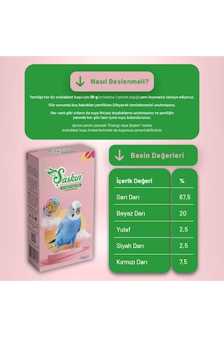 Şaşkın Muhabbet Kuşu Yemi 250 G - 20 Adet 250 G