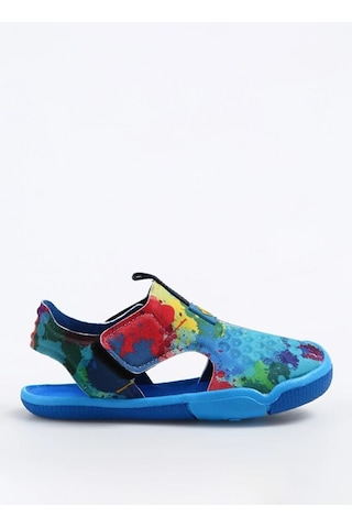 Dudino Queen Burnu Kapalı Unisex Tekstil Cocuk Sandalet Mavi