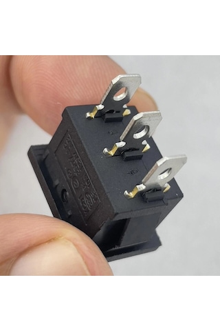 Ic-121 Mini Işıksız Anahtar On-off 3p Siyah