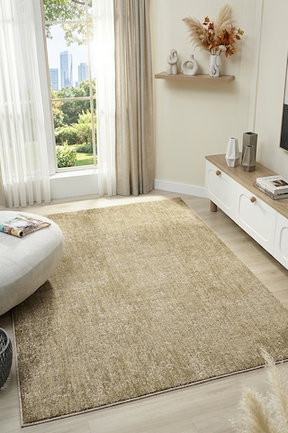 Mariesse Home Wool Serisi Bukleli Yumuşak Dokulu İskandinav Dokuma Halı 1086-yeşil