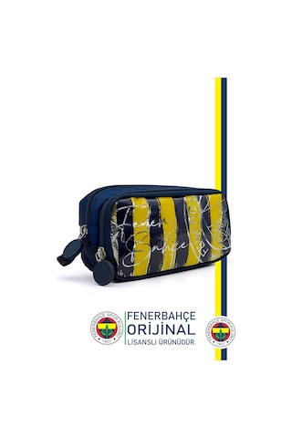 Fenerbahçe Kalemlik Set 4lü Kırtasiye Ahşap Kutulu