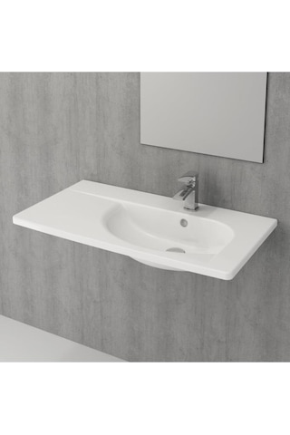 Bocchi Taormına Arch Etajerli Lavabo 86 CM Beyaz 1020-001-0126