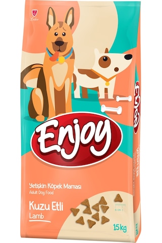 Enjoy Kuzu Etli ve Pirinçli Yetişkin Köpek Maması 15 KG