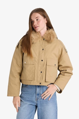Defacto Su Geçirmez Regular Fit Kapüşonlu Pamuklu Mont F2804ax25wnbg501 Bej-bg501