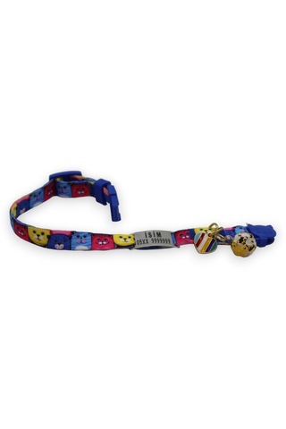 Caramelos Güvenlik Kilit İsimli Kedi Tasması-sallanmayan İsimlik-