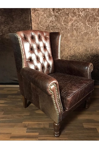 3Amobilyaa 3A Mobilya Hakiki Deri Crank Berjer