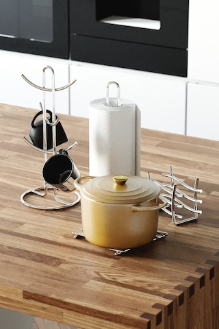 Teknotel Sofra Mutfak Peçetelik Havluluk Nihale Kupa Bardak Askısı 4lü Set Krom Mgset6 Krom