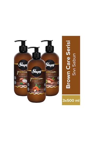 Sleepy Premium Brown Care Serisi Sıvı Sabun 3 x 500 ML