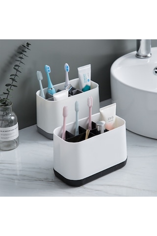 Moveevo Banyo Taşınabilir Diş Fırçası Ve Macun Saklama Kutusu - 78'li Paket, Kaymazsız, Bölmeli, Temizliği Kolay, Uzunluk Tasarrufu Diğer