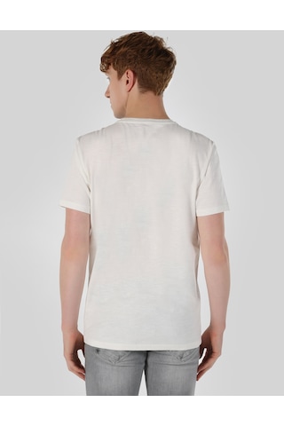 Colin'S Regular Fit Bisiklet Yaka Baskılı Beyaz Erkek Kısa Kol Tişört Cl1062700_Q1.V1_Wht