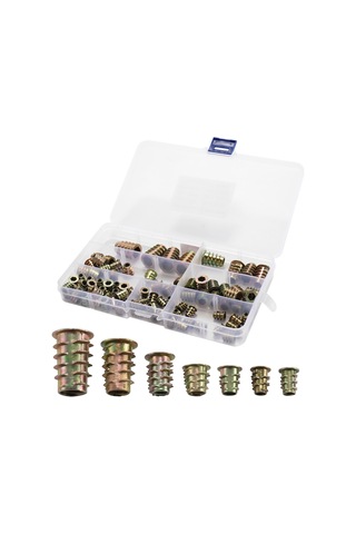 Çok Fonksiyonlu 100 Parça İç Ve Dış Mekan Somunları Alaşım Mobilya Soketi Ucu Vida Soketleri Dişli Astar Çeşitli Alet Seti Ahşap Mobilyalar İçin