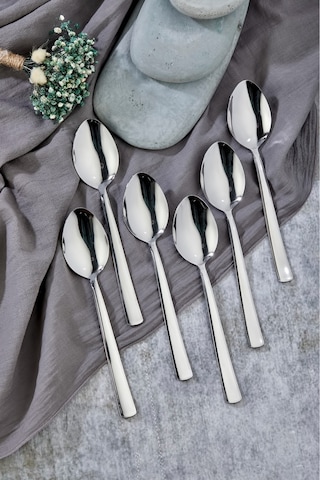 Cooker 6'lı Milas Paslanmaz Çelik Yemek Kaşığı Ckr2178 Çelik