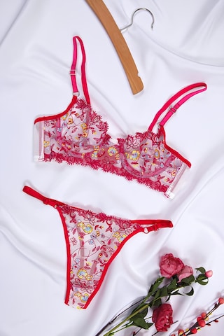 Çiçekli Balenli Bralet Takımı Love Secret 1007 001
