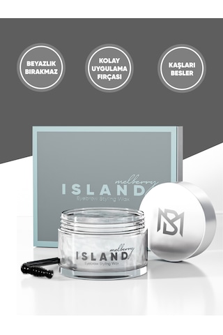 Island Kaş Şekillendirici-sabitleyici Wax Gri