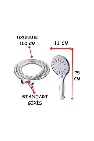 Elvis Krom Mafsallı Duş Seti Krom
