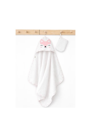 Civil Baby Ceylan Nakışlı Bambu Havlu - Ekru