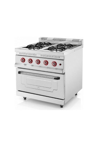 Silverinox Tüplü 4 Ocak 1 Fırın Kapasiteli Kuzine 80x80 Cm Diğer