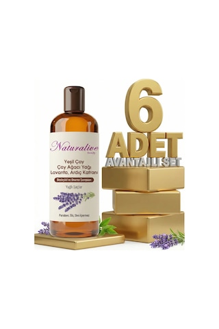 Naturalive Yağlı Saçlar İçin Şampuan 6x500 Ml