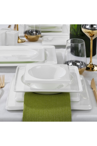 Schafer Blanc Bone Yemek Takımı 60 Parça-beyaz