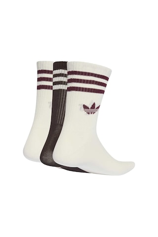 Adidas 3s Crew Kadın Spor Çorap - Kd8253 Bordo-beyaz