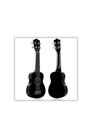 Adams 21'' Soprano Boy Siyah Renk Ukulele Gitar-Pena
