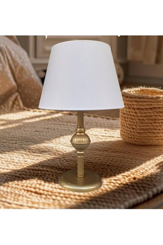 Riga Abajur Eskitme Uzun Krem Şapka Kahverengi