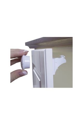 Agubugu Baby Gizli Manyetik Dolap - Çekmece Kilidi Beyaz